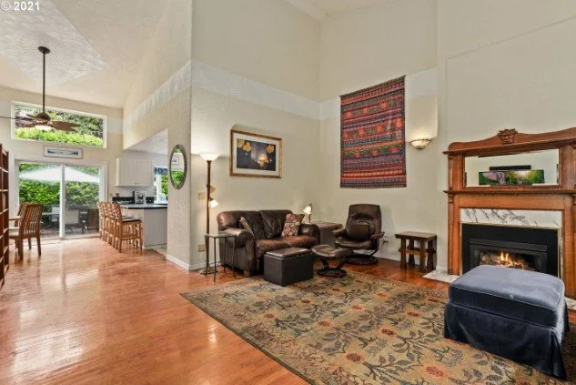 Living room at 920 SW Maplecrest Ct in Portland, Oregon