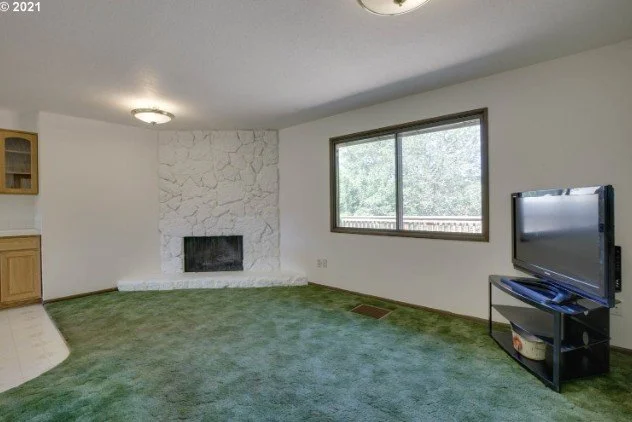 Living room at 1481 NE Lincoln St in Hillsboro, Oregon