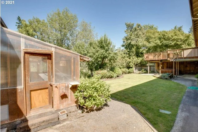Backyard at 1481 NE Lincoln St in Hillsboro, Oregon