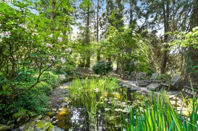 Backyard at 920 SW Maplecrest Ct in Portland, Oregon