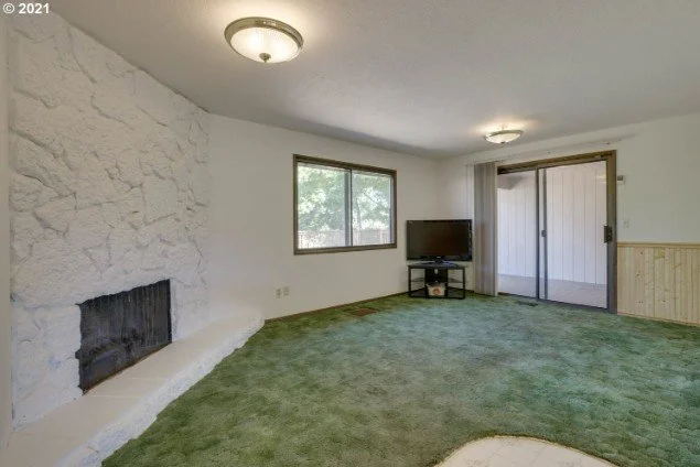 Living room at 1481 NE Lincoln St in Hillsboro, Oregon
