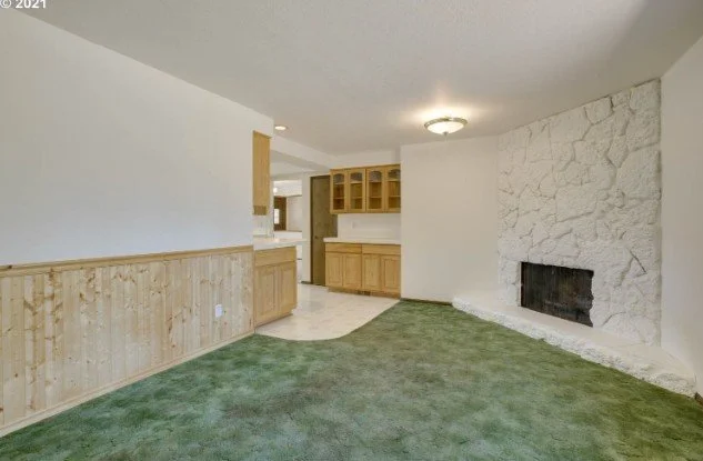 Living room at 1481 NE Lincoln St in Hillsboro, Oregon