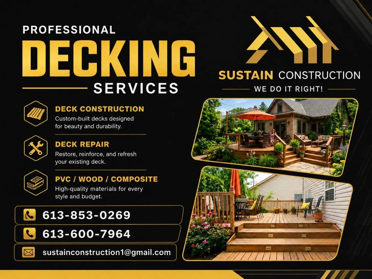 Great Decking Services In Ottawa