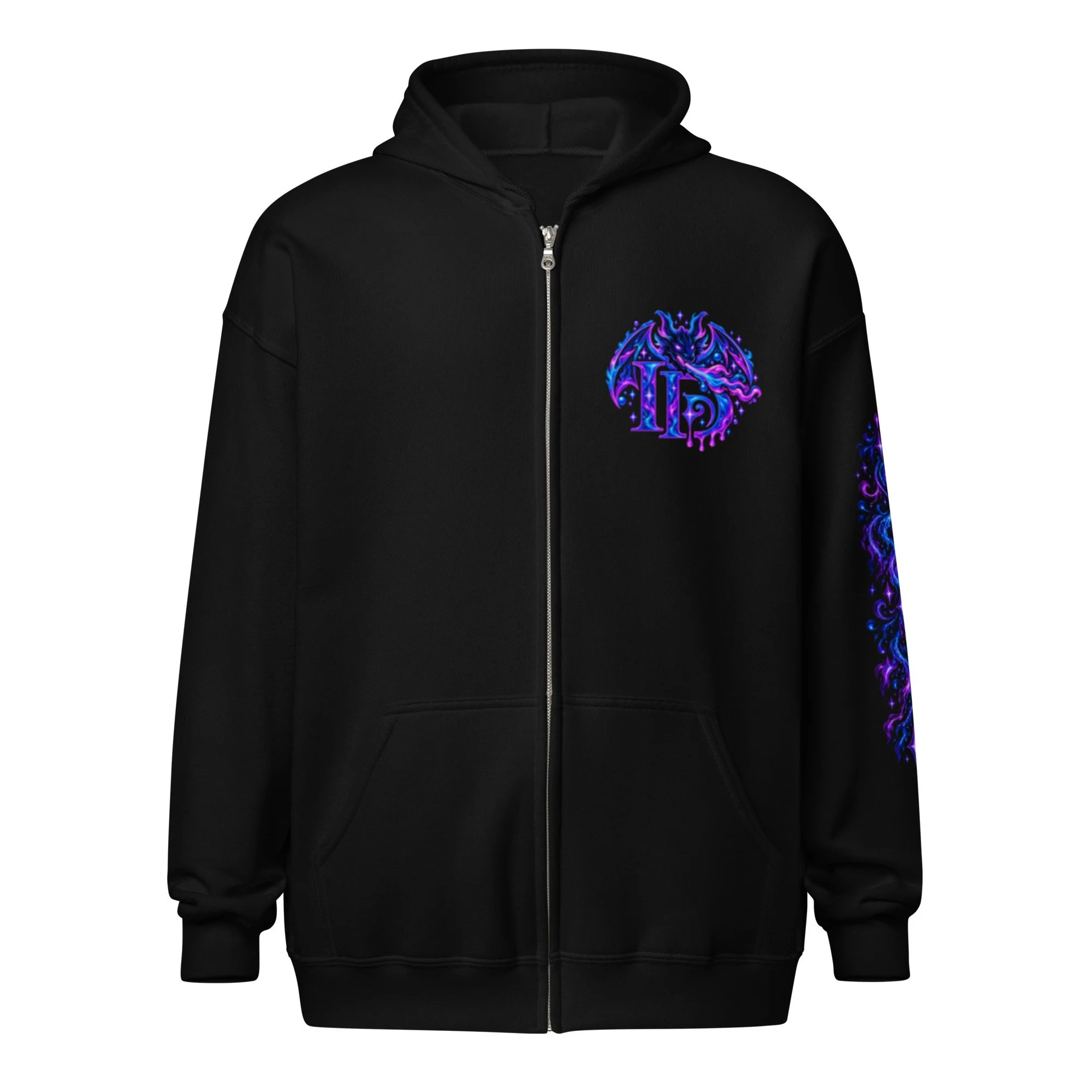 Unisex Inkdragon zip hoodie