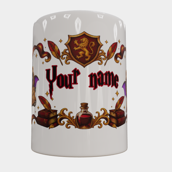 Custom Inky Gryffindor Mug — Personalized Name Mug