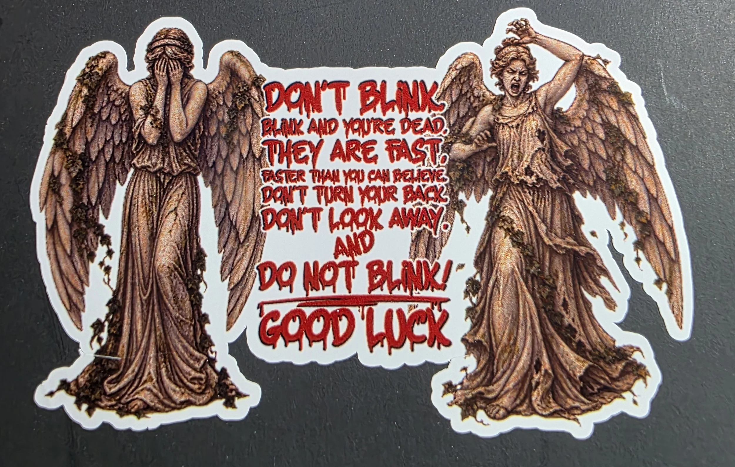 Weeping Angel Inspired Sticker