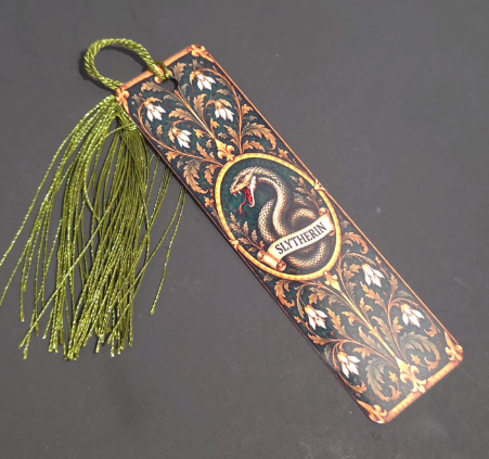Slytherin-Inspired Aluminum Bookmark