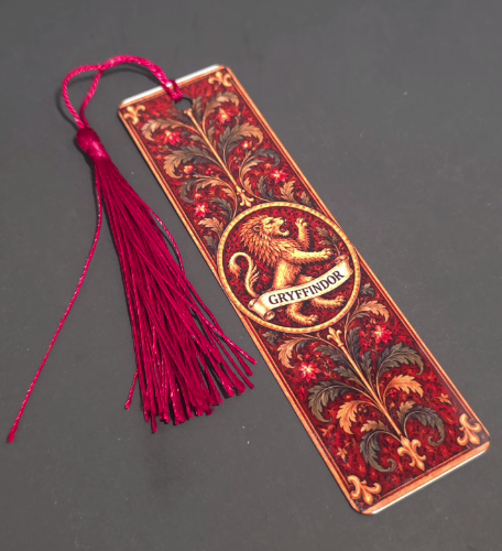 Gryffindor-Inspired Lion Aluminum Bookmark