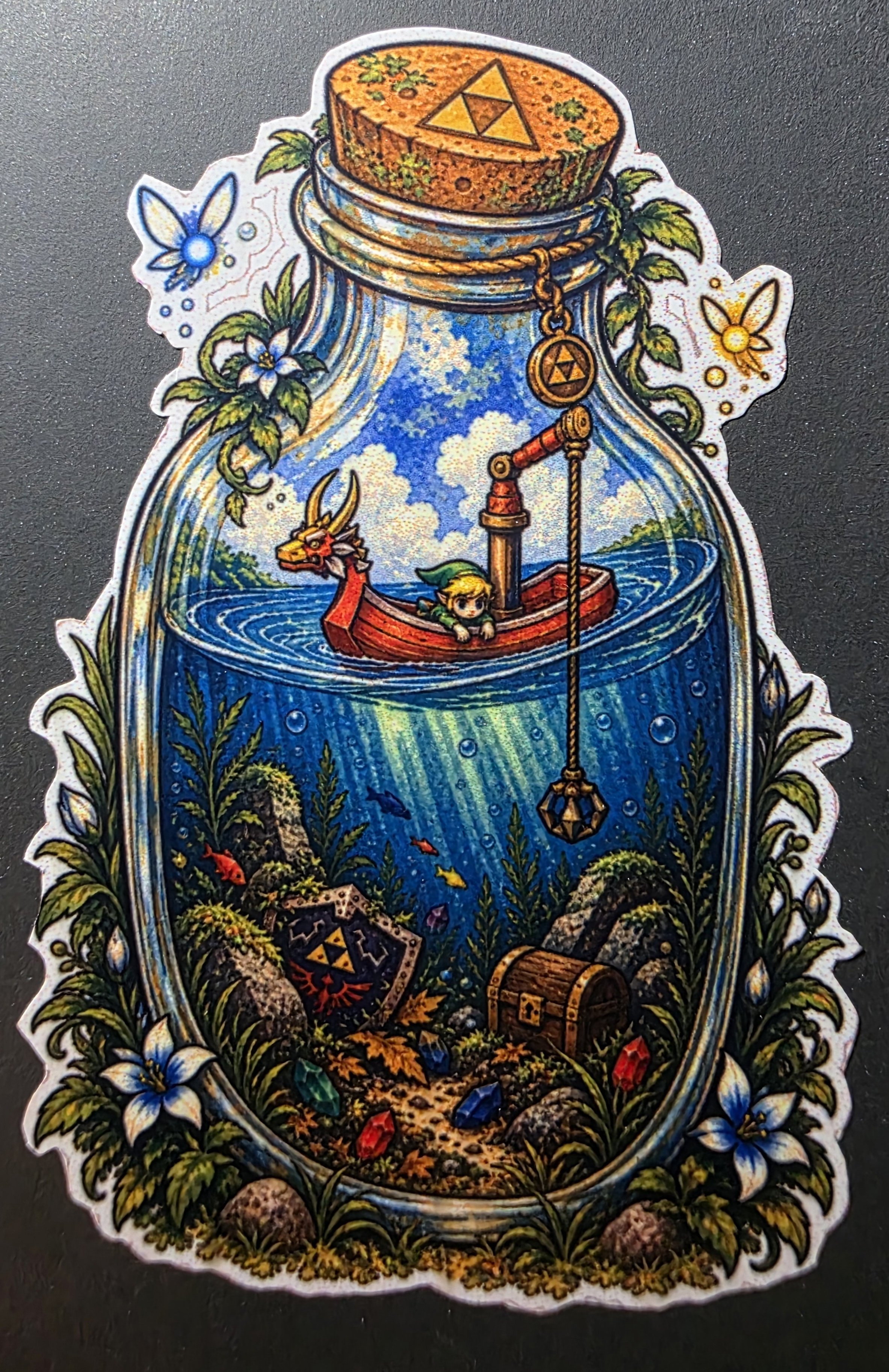 Legend Of Zelda Wind waker inspired sticker