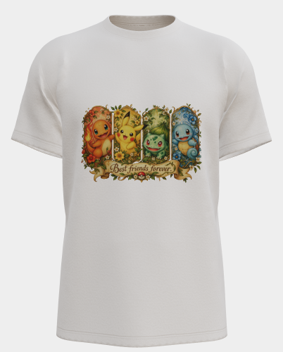 Best Friends Forever — Whimsical Pokémon-Inspired Shirt