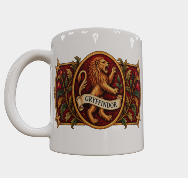 Gryffindor Inspired Ceramic Mug