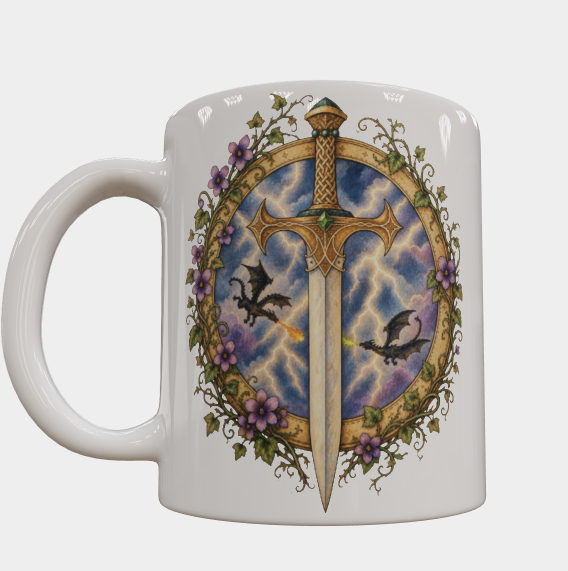 Blade of Aretia Inspired Ceramic Mug