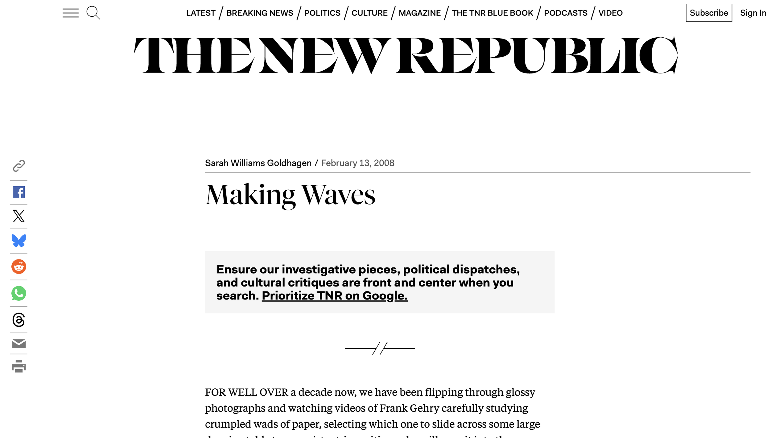 Making Waves