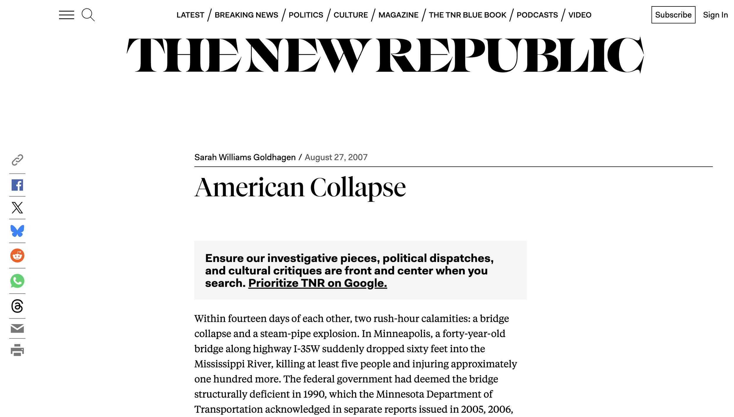 American Collapse