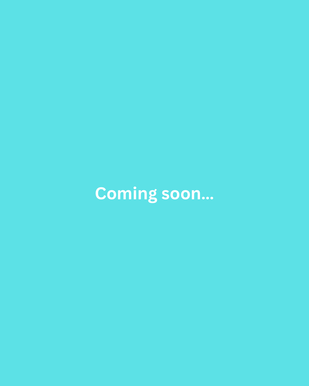 A blue background with white text that says 'Coming soon...'