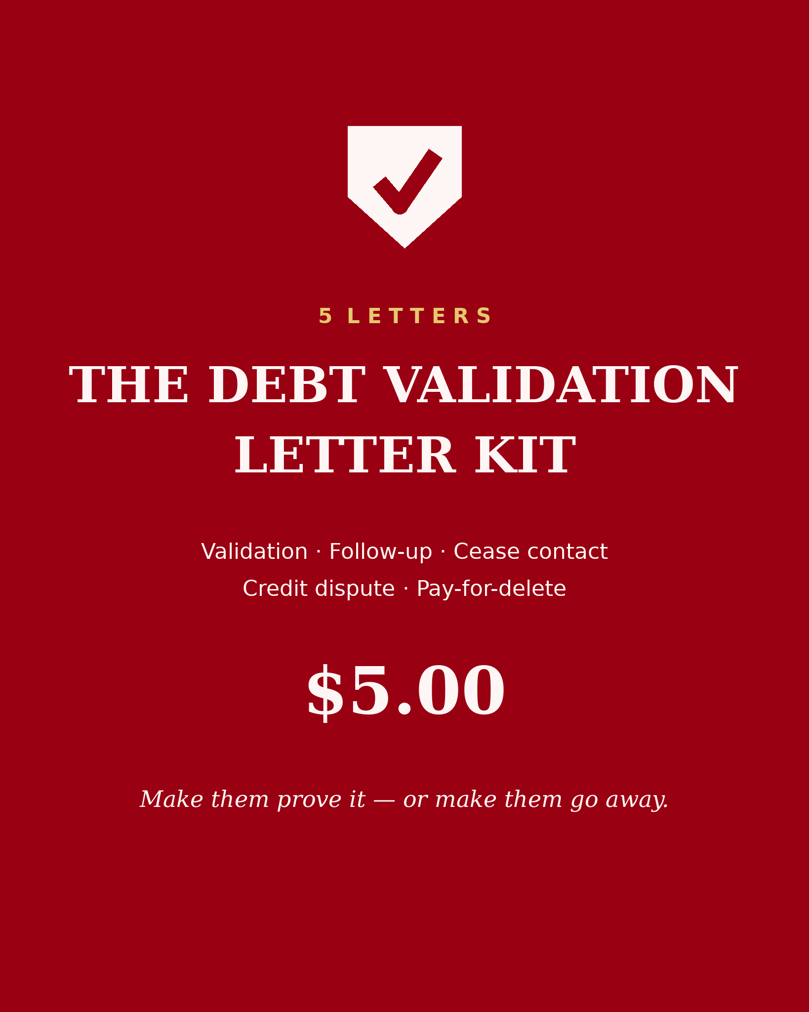 The Debt Validation Letter Kit