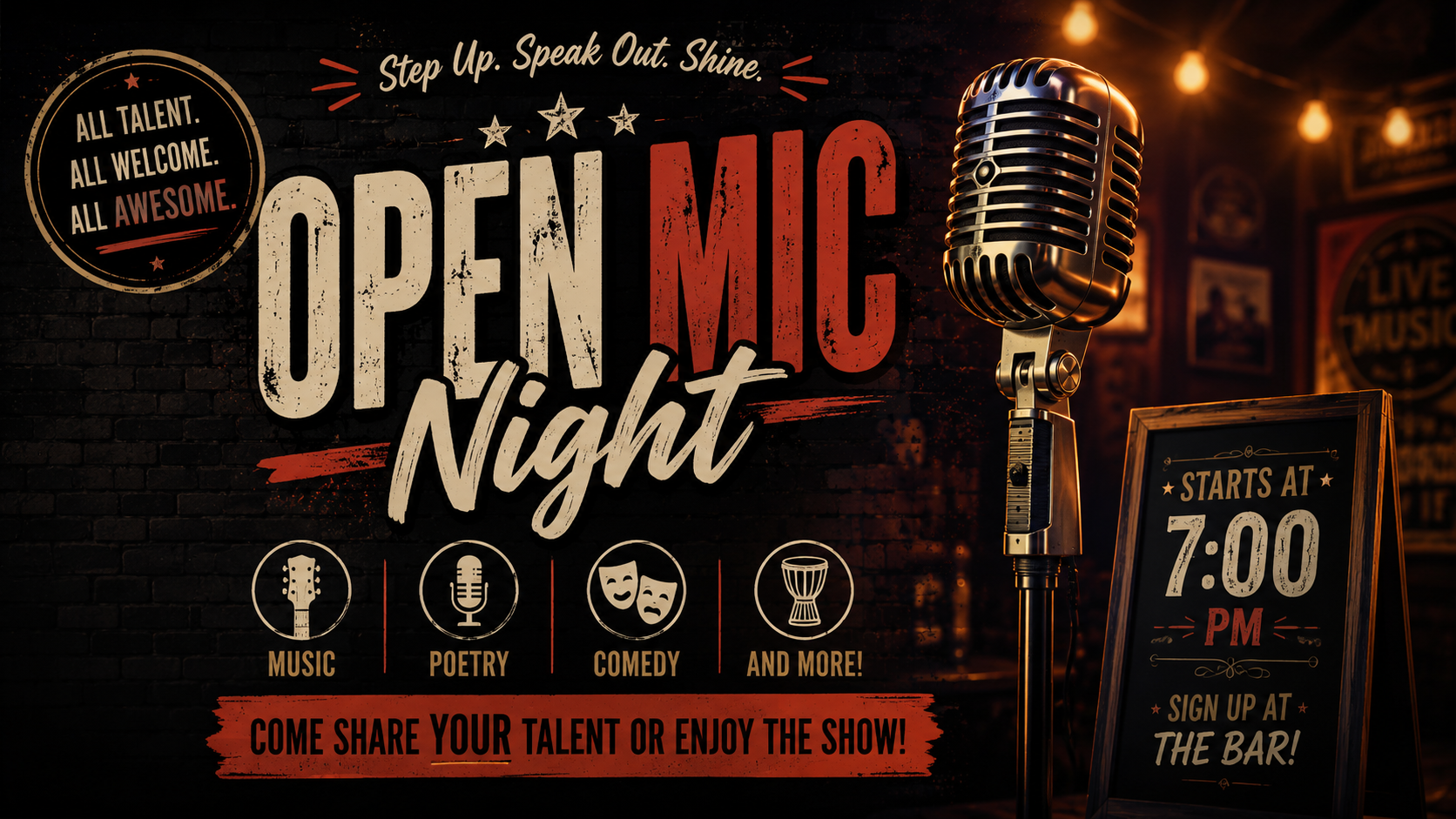 🎤 THURSDAY OPEN MIC NIGHT