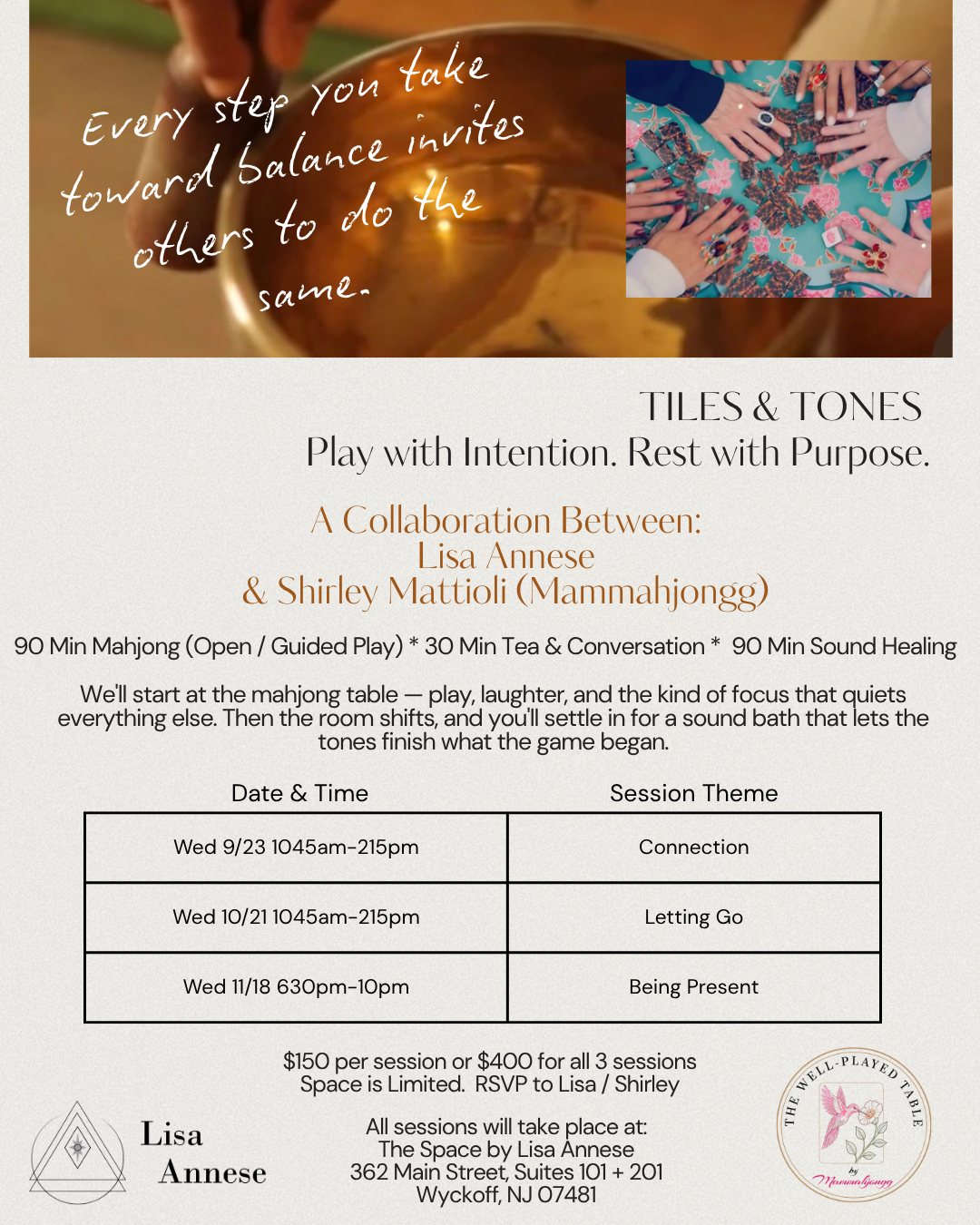 TILES &amp; TONES: Play with Intention. Rest with Purpose 