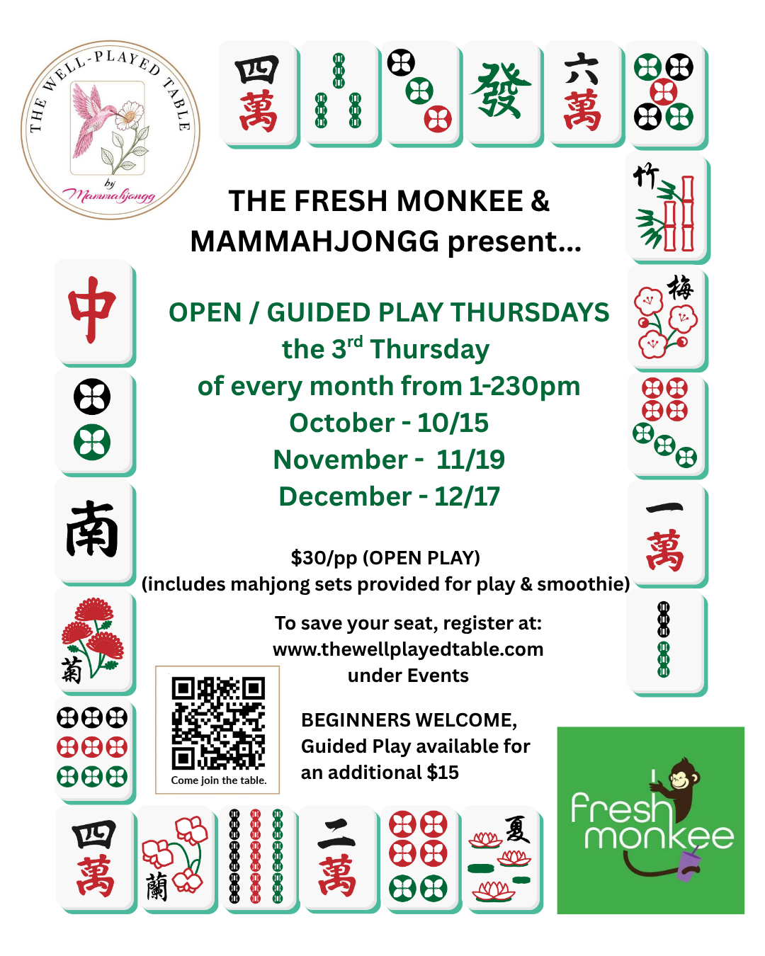 Fresh Monkee - Open Play and Guided Play Sessions 