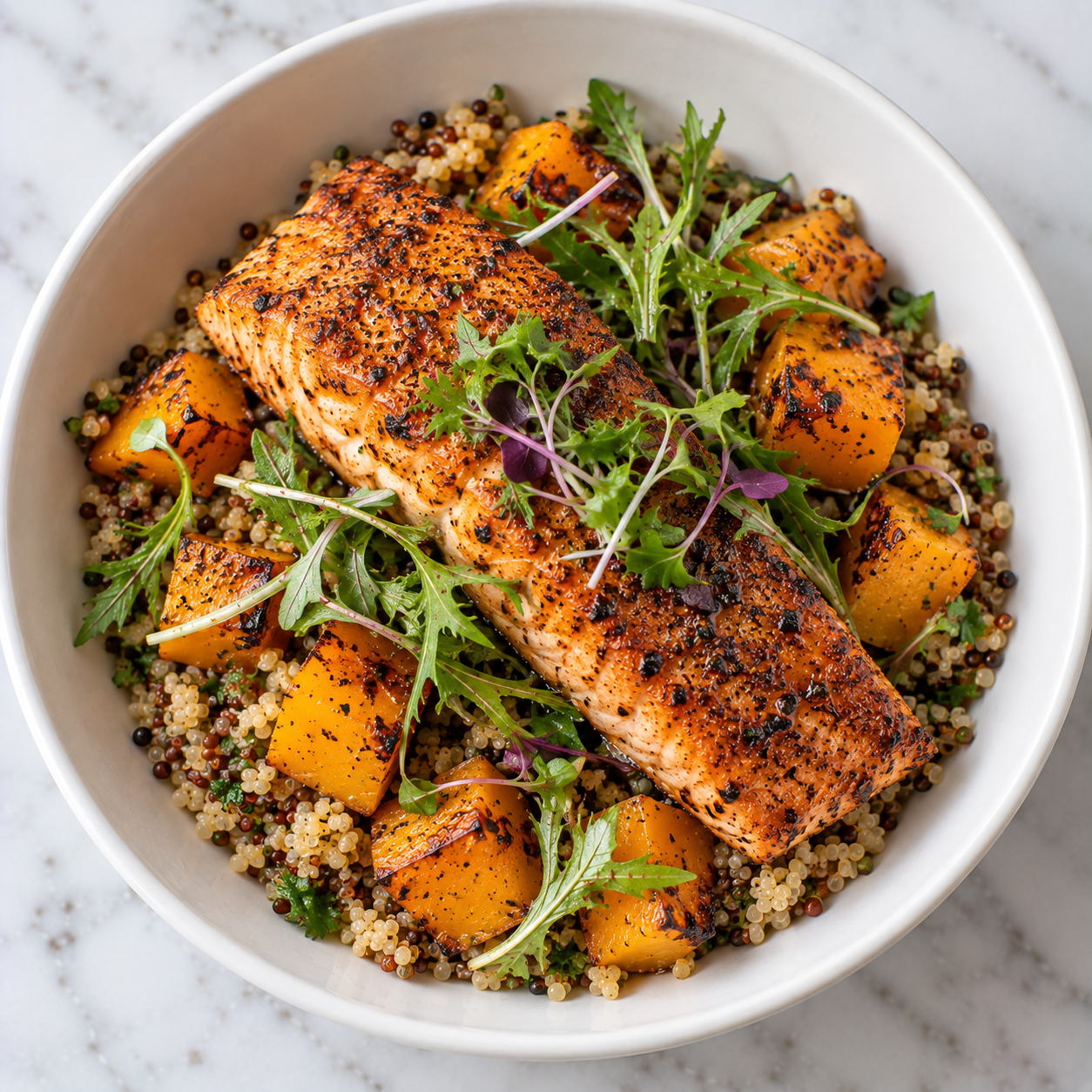 Salmon Quinoa Bowl