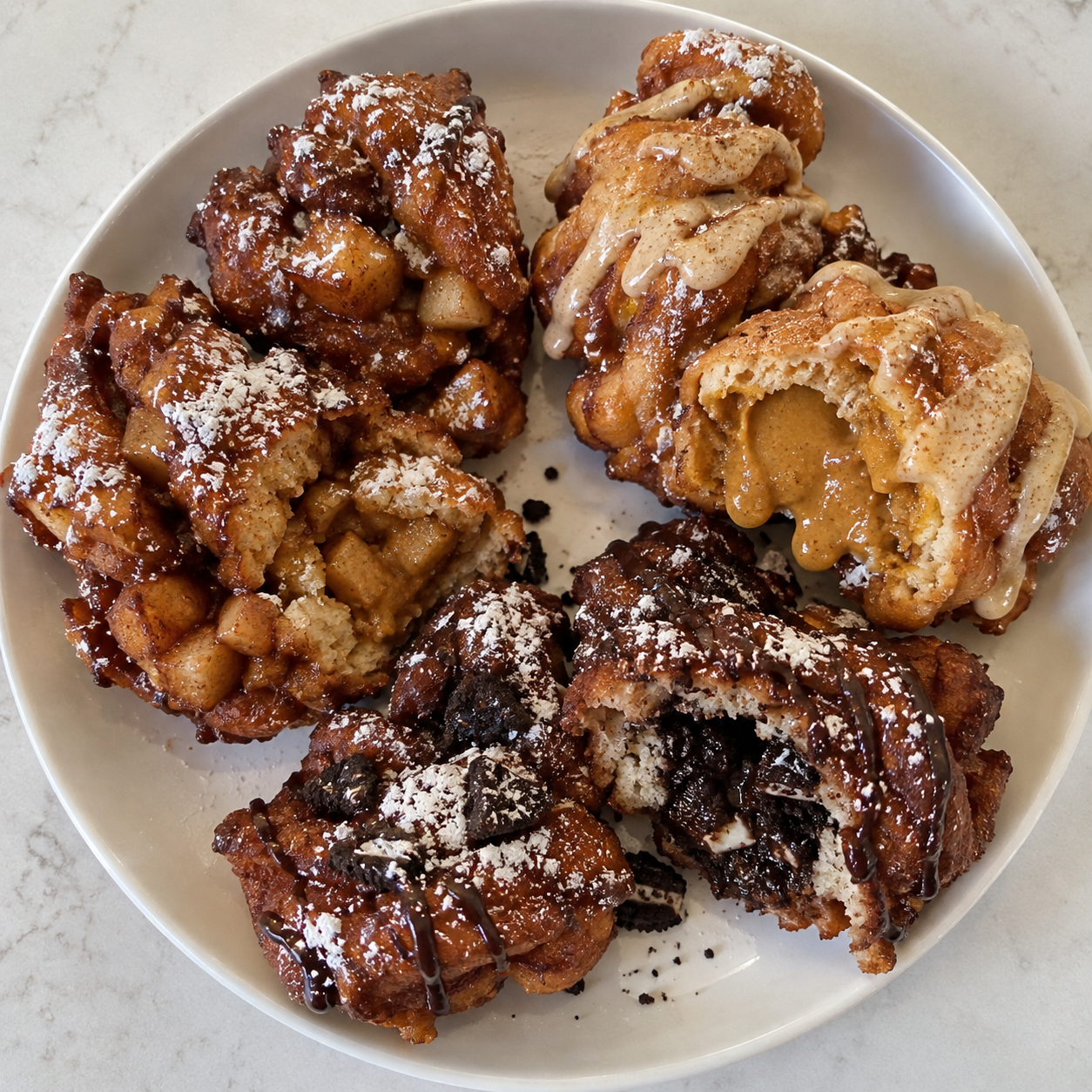 Associted  Glazed  Fritters
