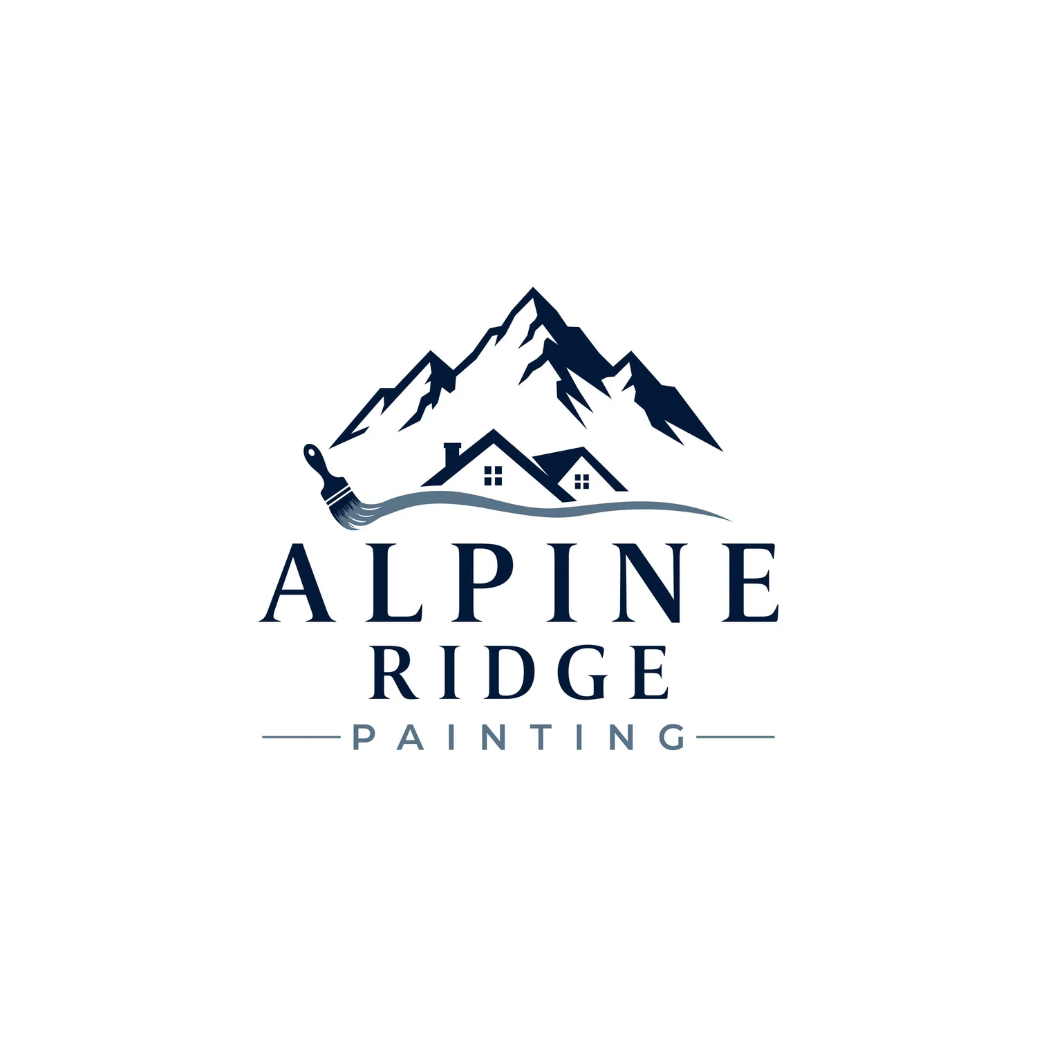 Alpine Ridge Painting