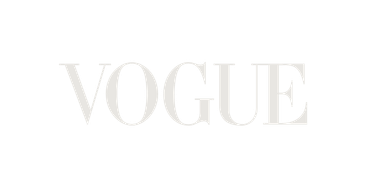 Vogue magazine logo on a black background