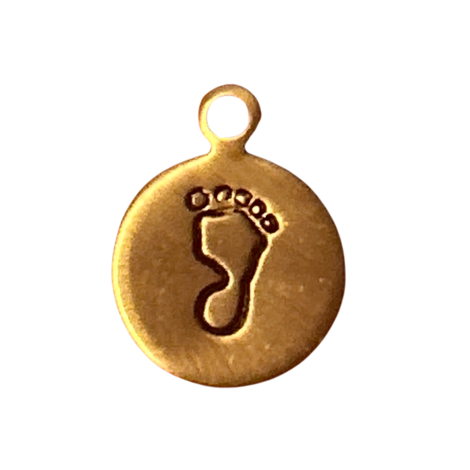 Hand Stamped Charm - Baby Foot
