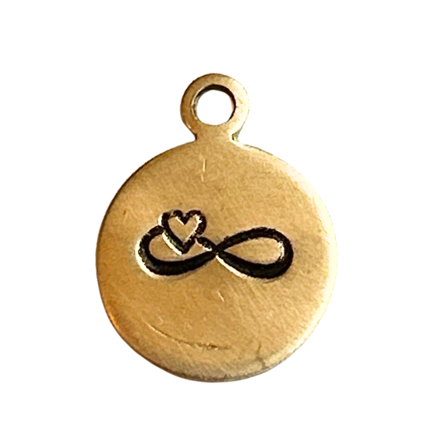 Hand Stamped Charm - Infinite Love