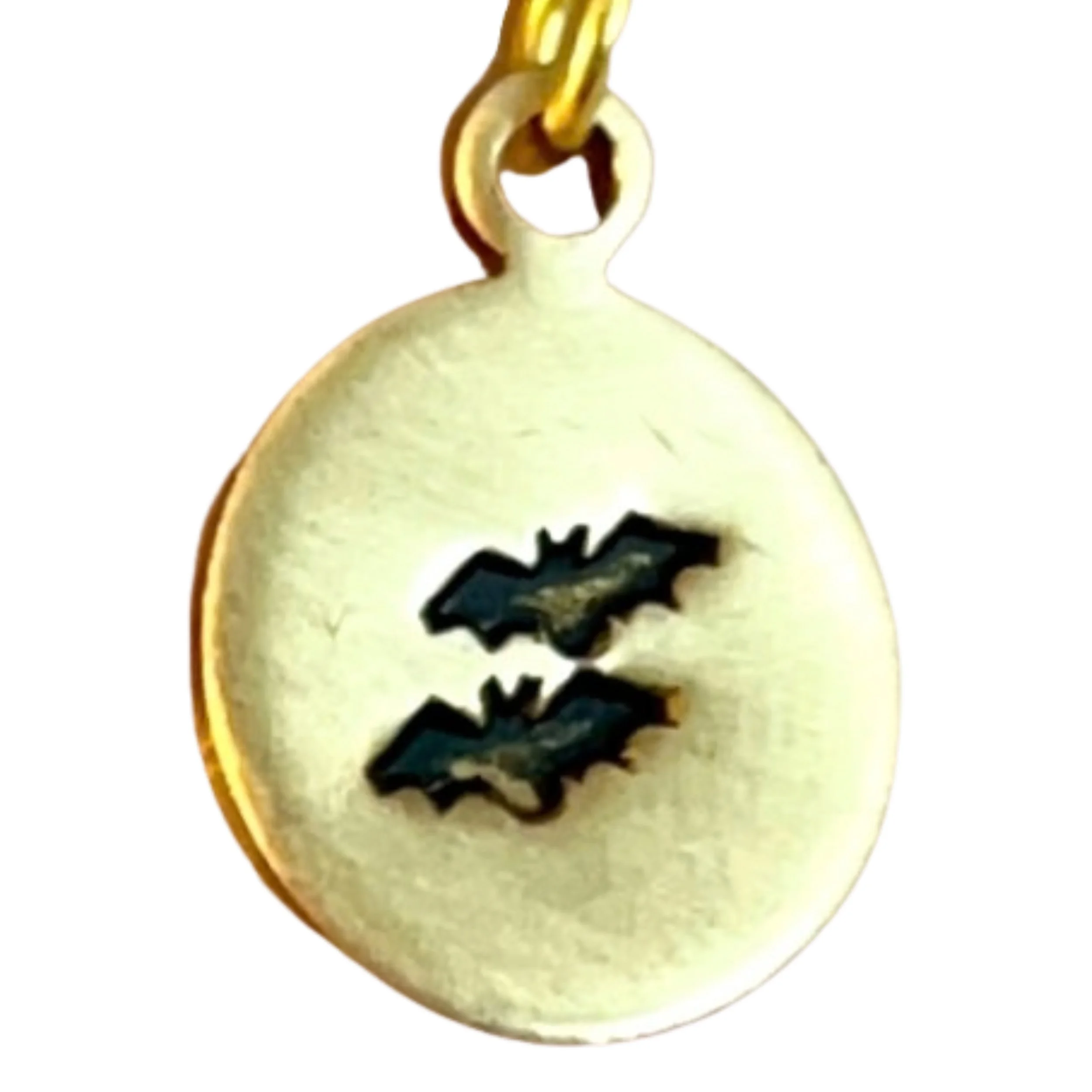 Hand Stamped Charm - Bats