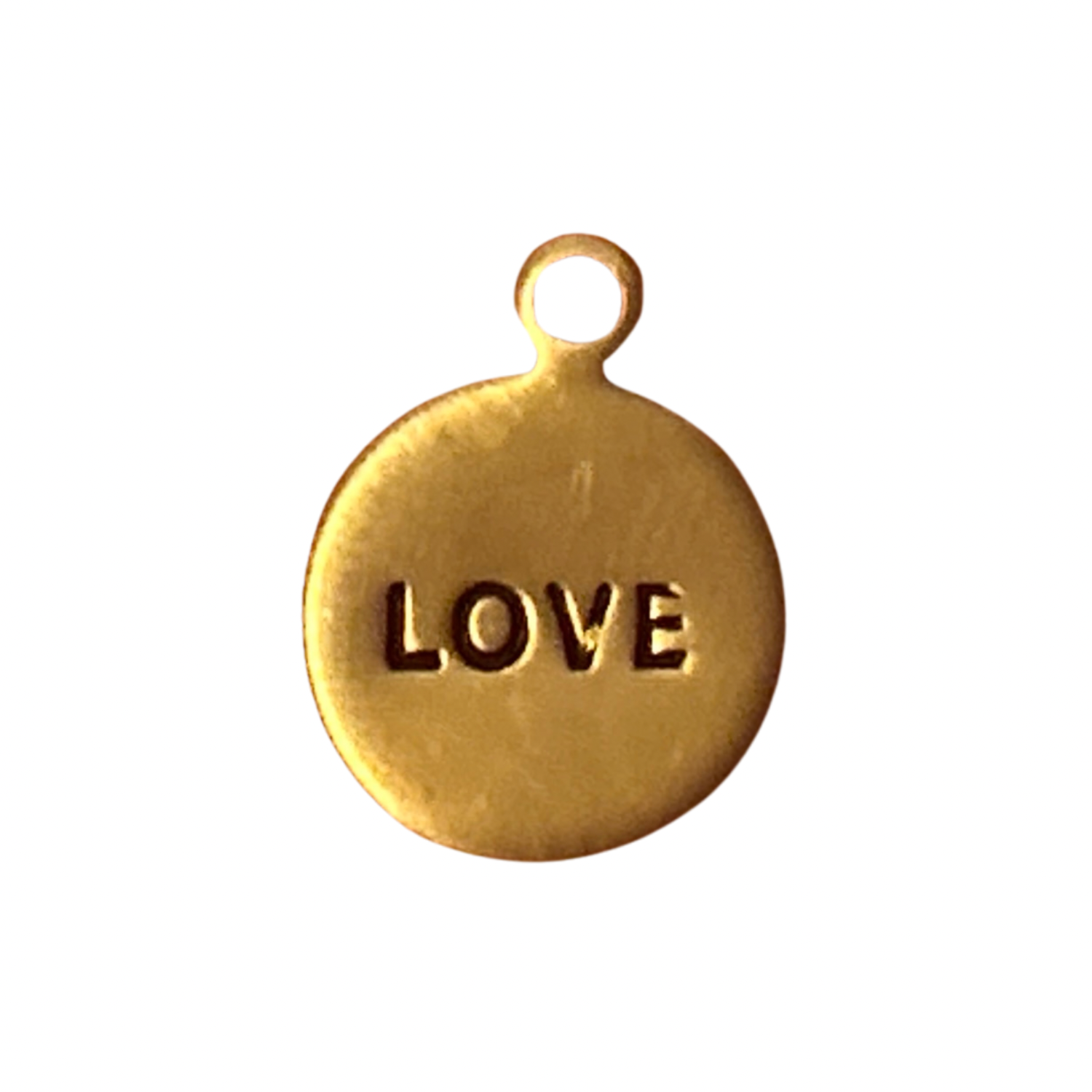 Hand Stamped Charm - LOVE