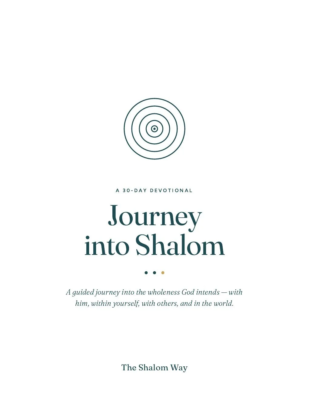 Journey into Shalom: Print & Journal Edition