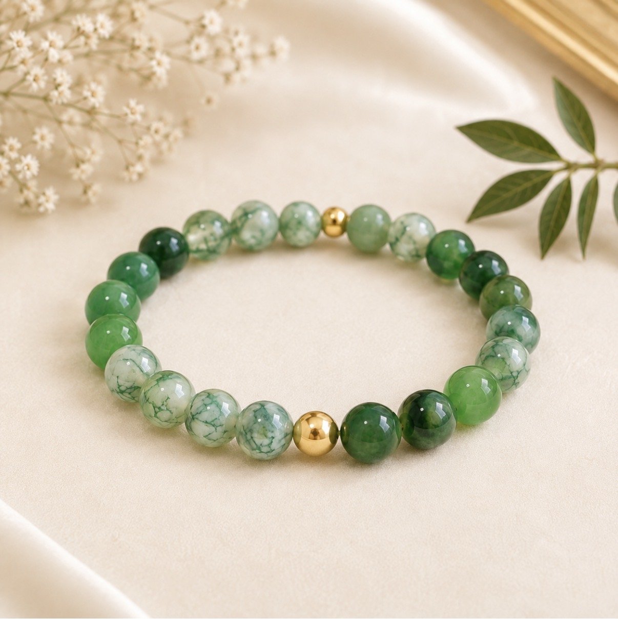 Emerald Grace Stretch Bracelet