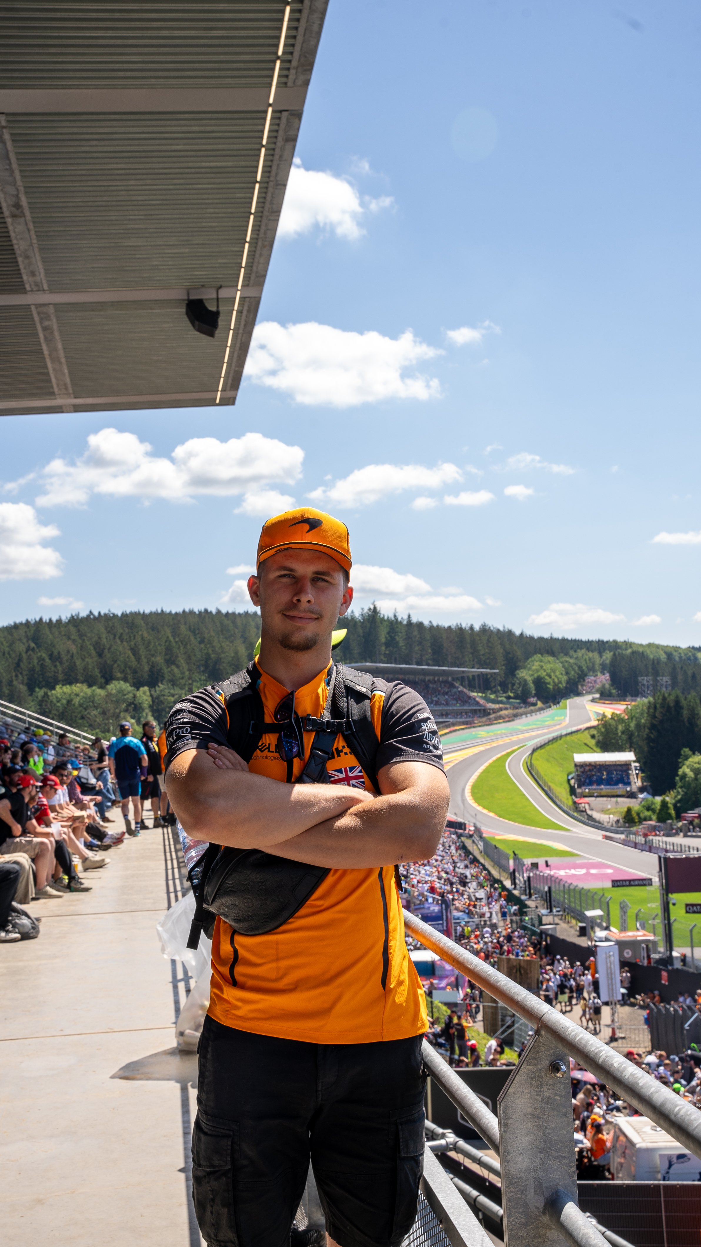 Robert, CEO of Rogal Motorsport, at Spa Franchorchamps Formula 1 circuit in Belgium