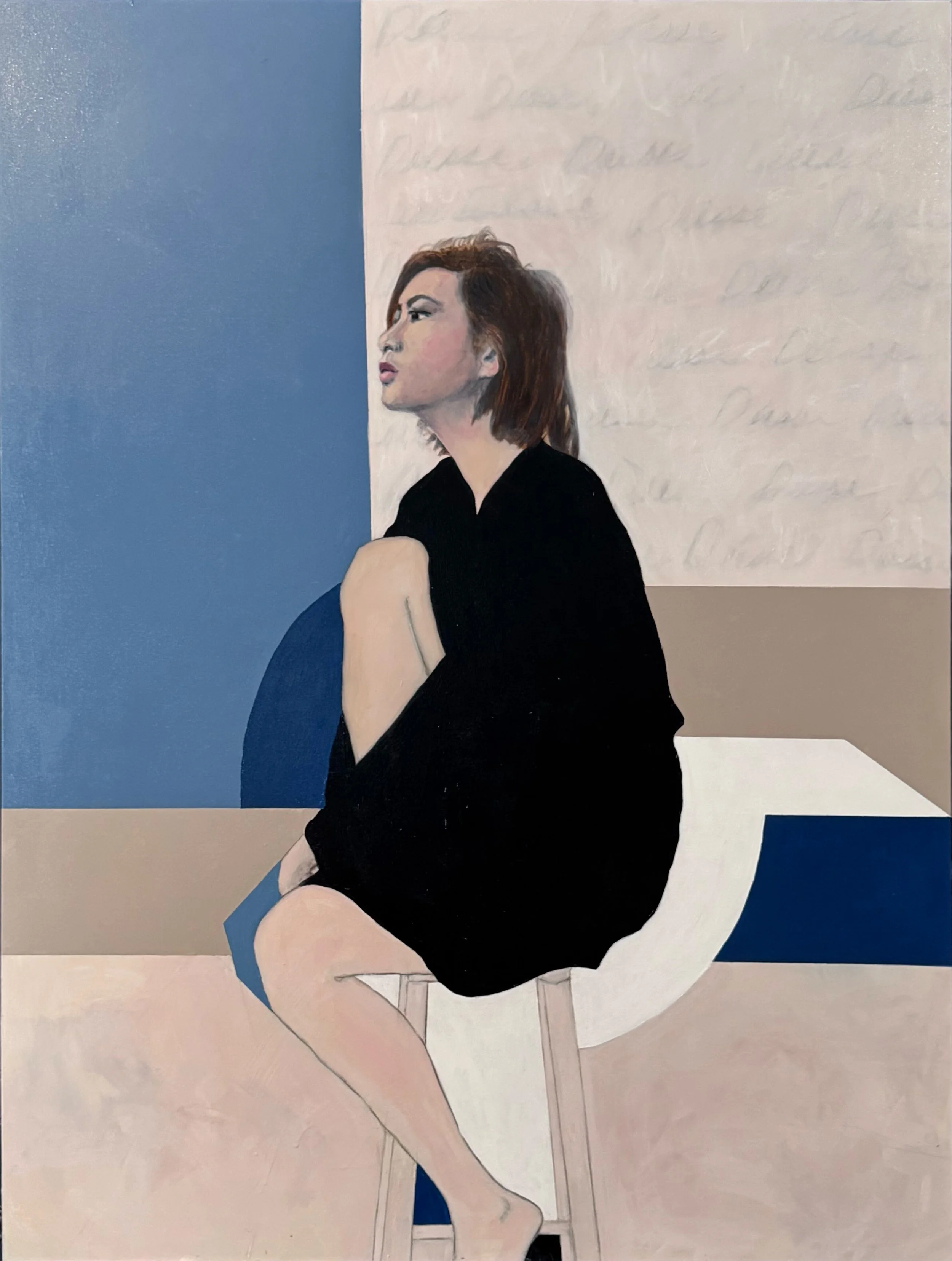 Goddess III" by Shannon Boutilier, large-scale figurative painting in acrylic and mixed media.