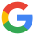 Google logo with a blue 'G', red 'o', yellow 'o', blue 'g', green 'l', and red 'e'