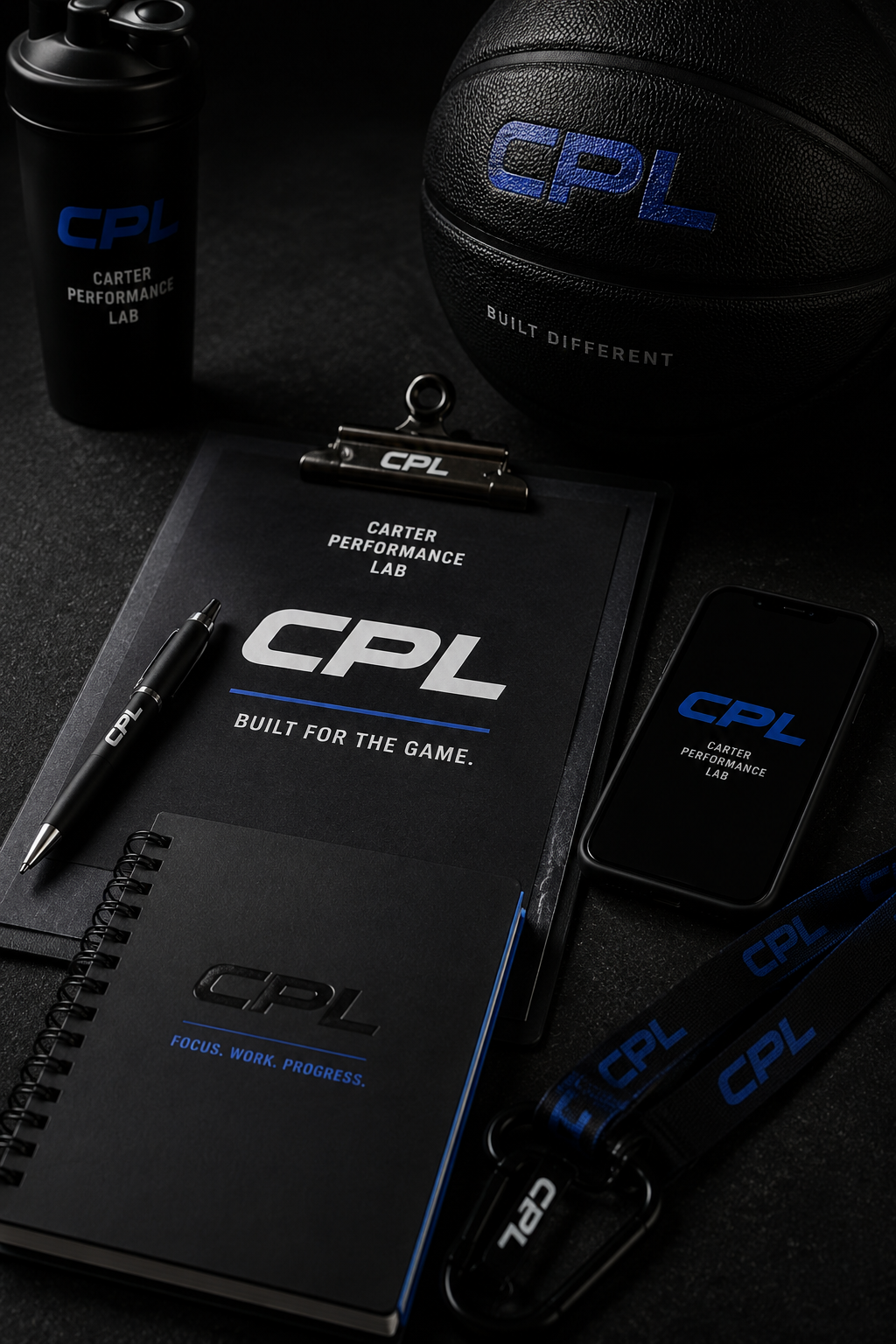 Carter Performance Lab branded training equipment and fitness accessories.
