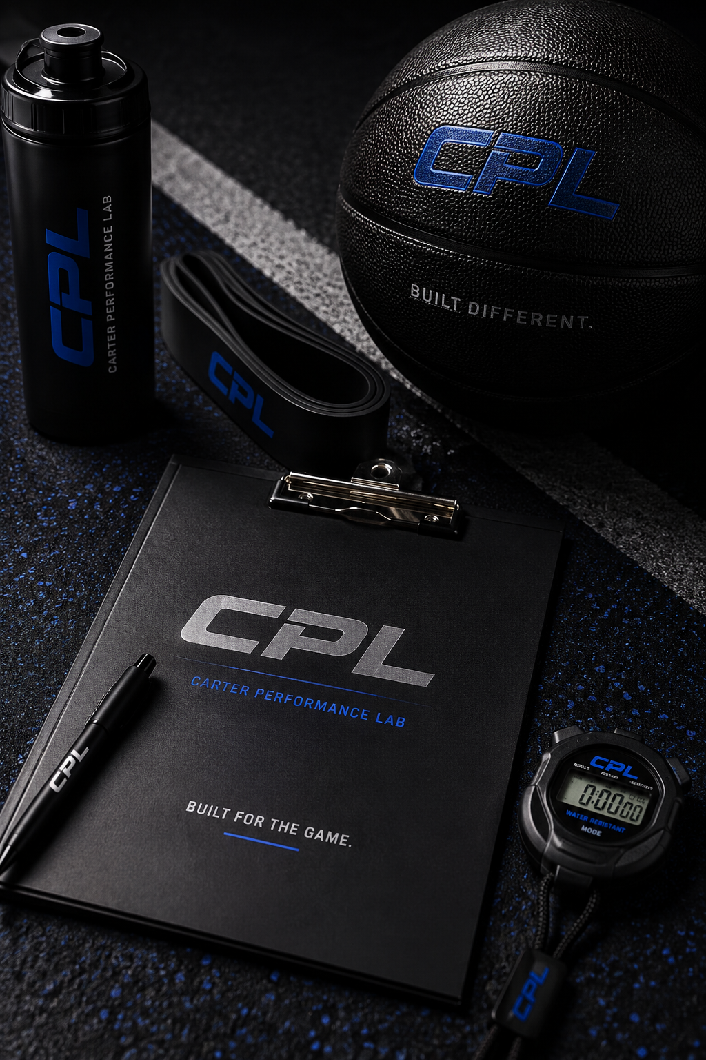 Carter Performance Lab basketball and strength training equipment.