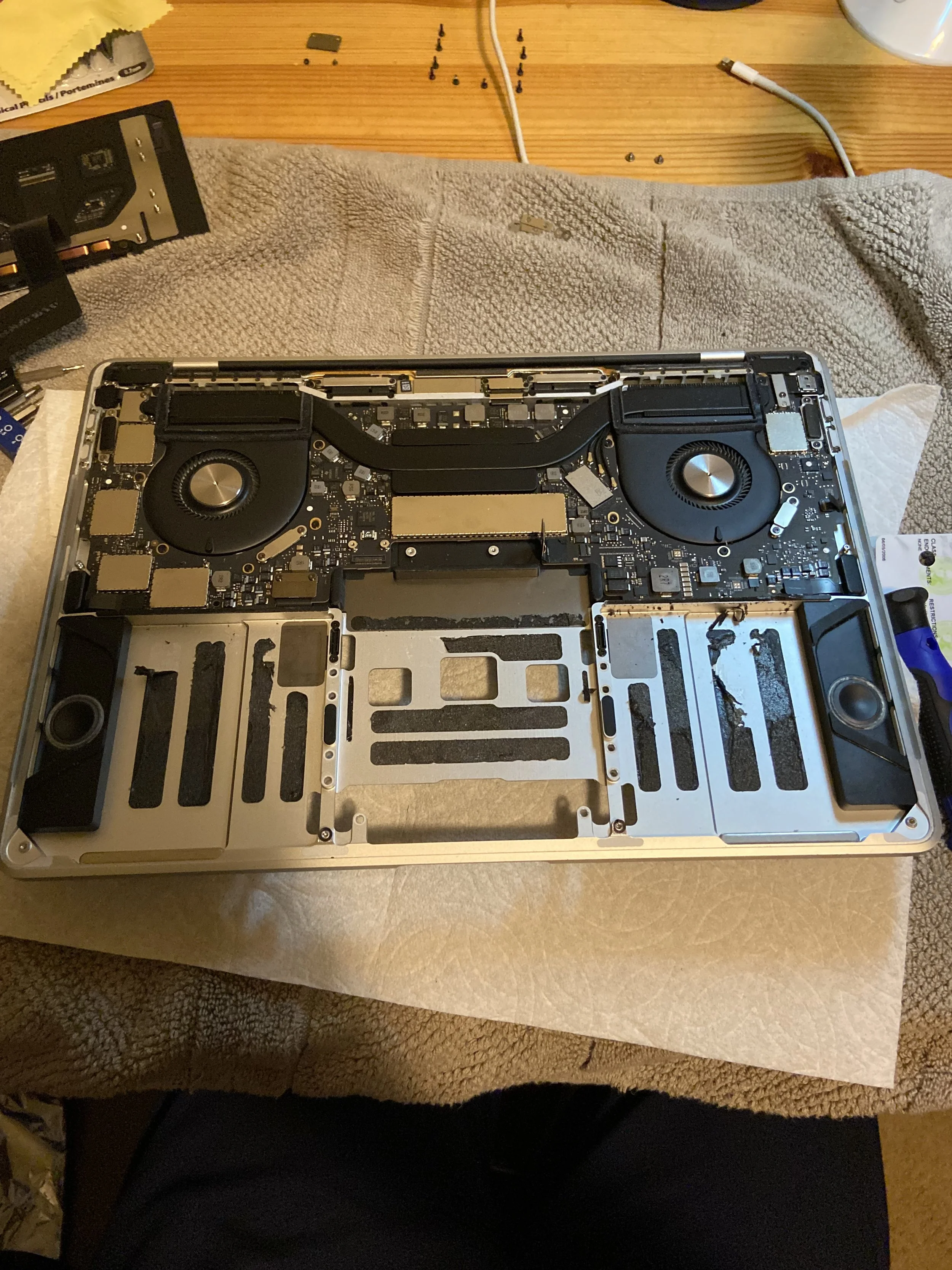 One of my very first projects! An older Macbook Pro with a bad battery. I've come a long way!