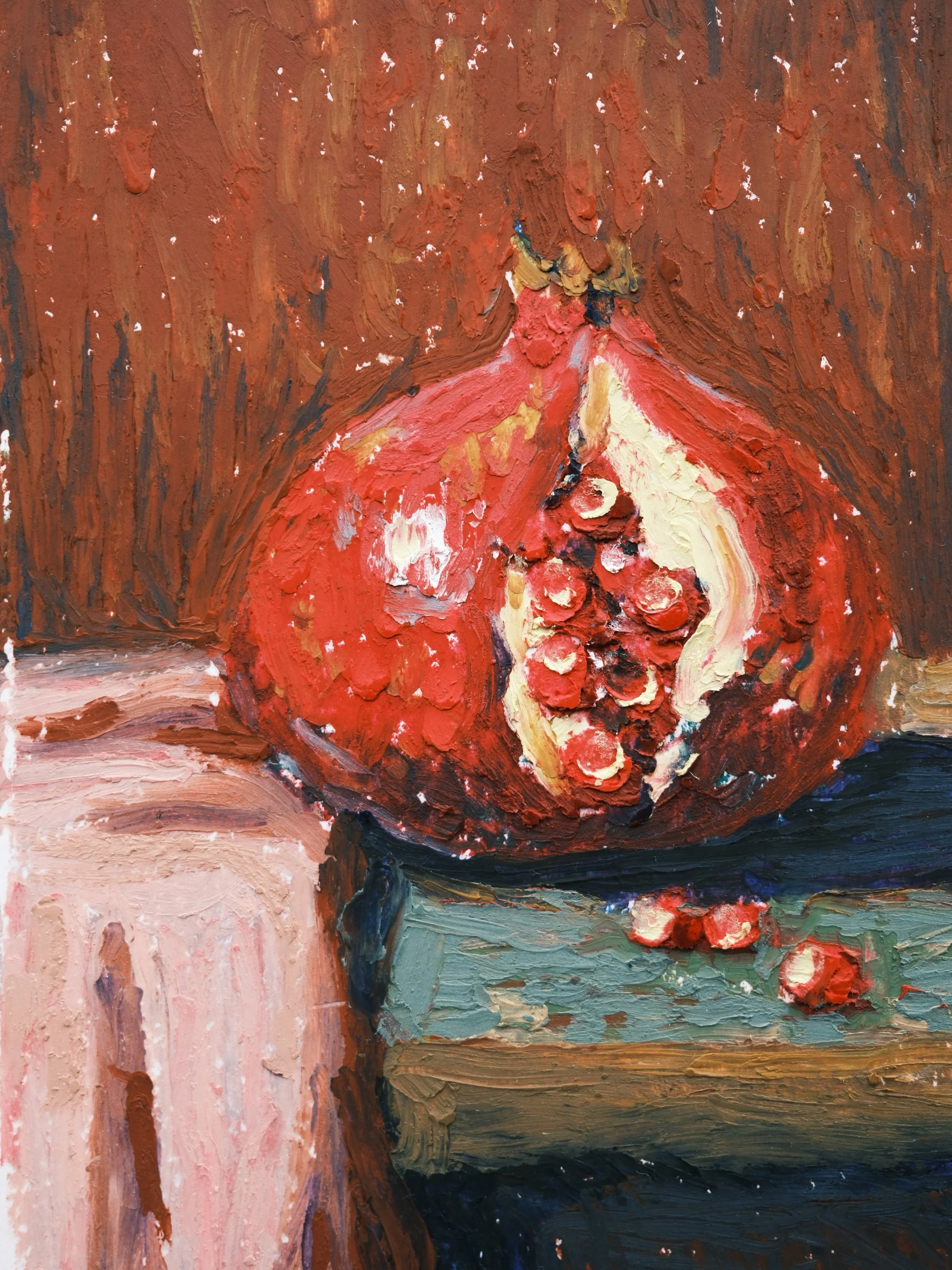 &lsquo;Evening Seeds&rsquo; Still Life &bull; Oil Pastel on Paper

#stilllife #art #oilpastels #texturedpainting
