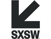 SXSW logo with large downward arrow and the text 'SXSW' below