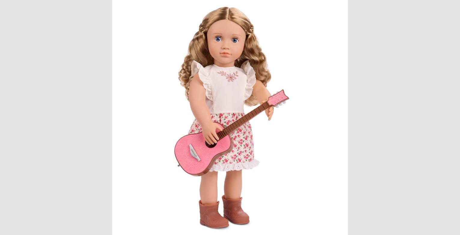 Our Generation Kelsie 18" Doll Country Singer with Pink Guitar Accessory