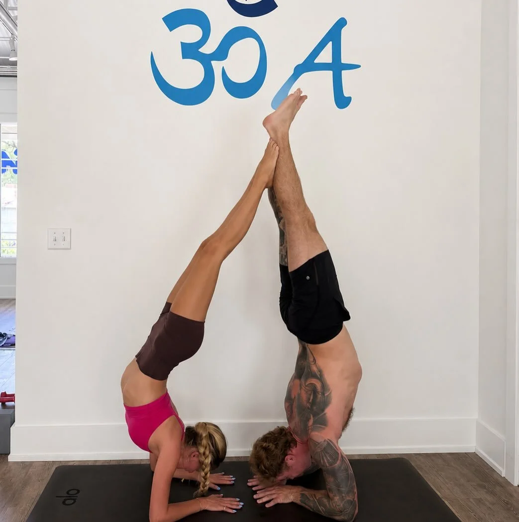 Ethan and Hannah ALWAYS crushing it at 30A Power Yoga ✌️