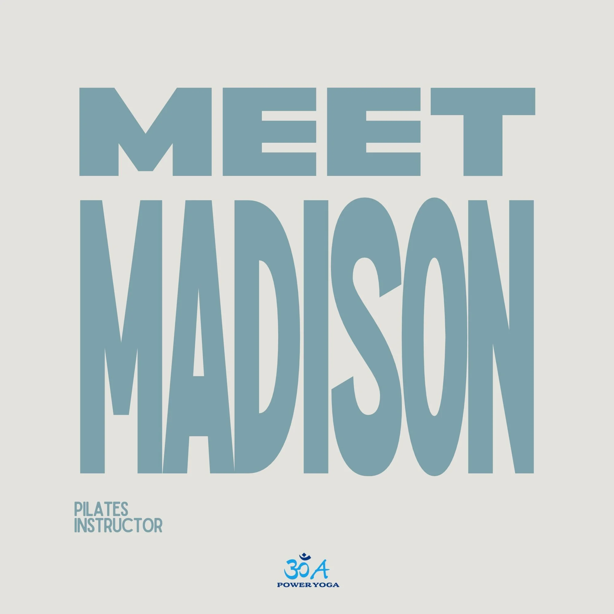 Meet Madison - 

FROM FIRST CLASS TO FRONT OF THE ROOM. 🤍

She was at 30A Power Yoga on opening day, fell in love after one class, and has been part of the community ever since.

Between her love for fitness, good music, and the friendships she&rsqu