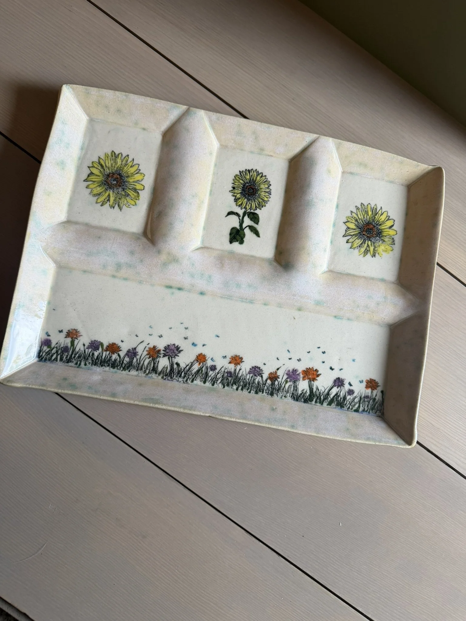 The Meadow & Sun Divided Serving Tray