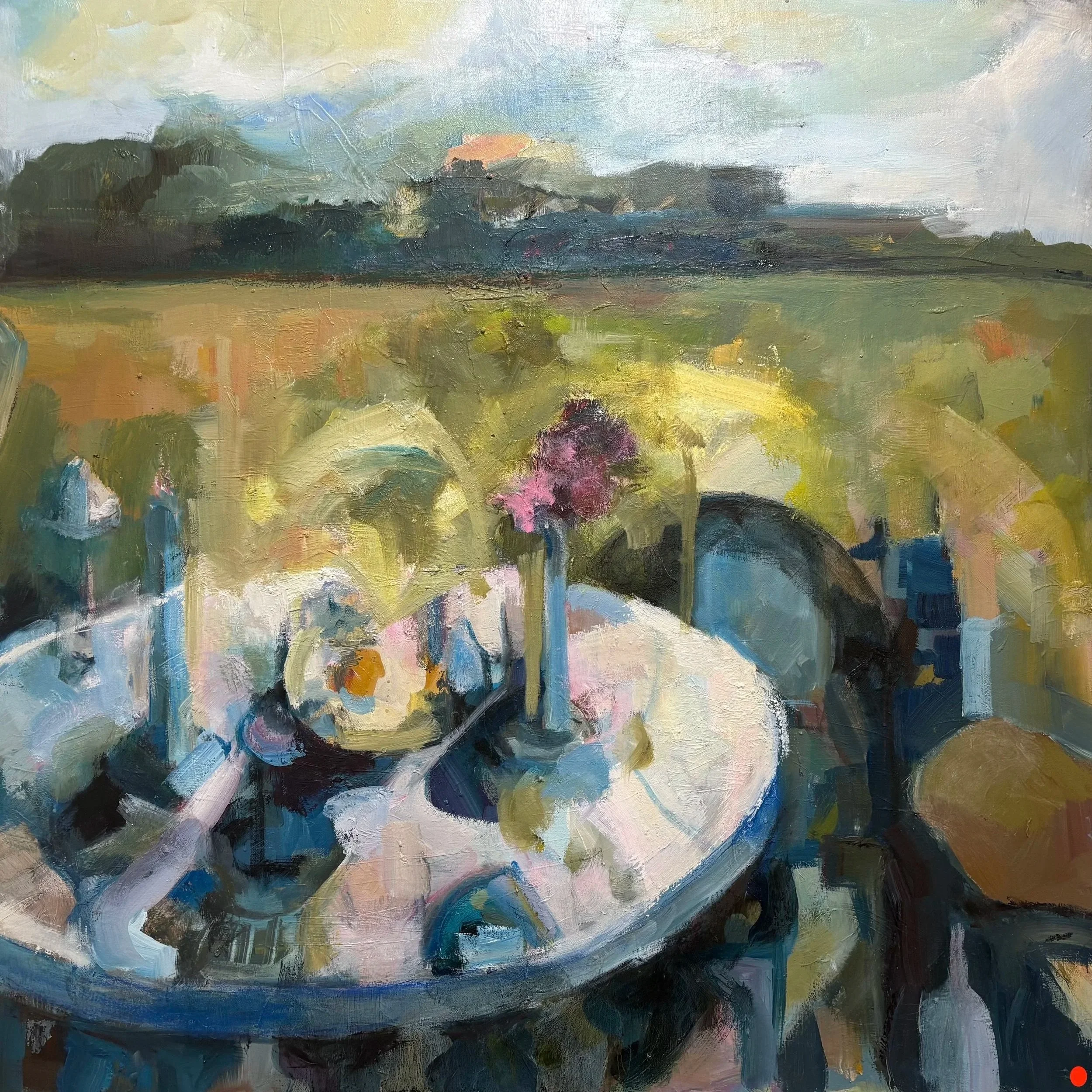 Al Fresco ‐ Oil ‐ Canvas ‐ 36 x 36 - Sold