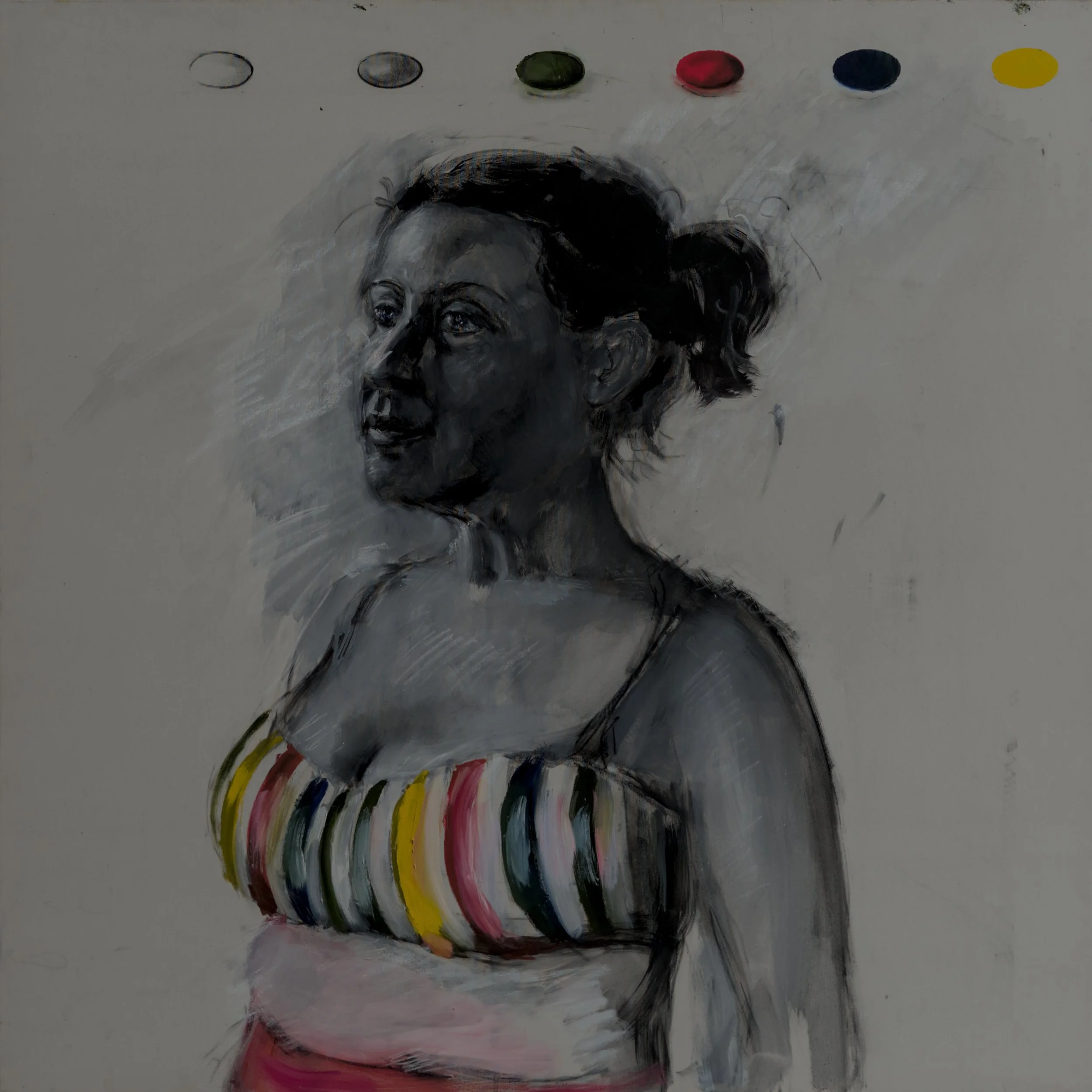 Julessa in Striped Top