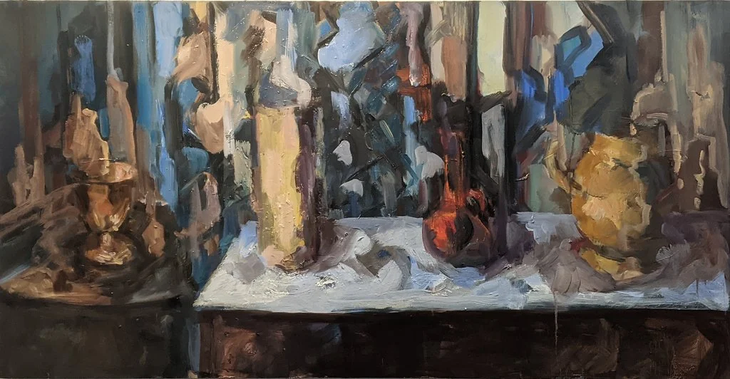 Still Life ‐ Oil ‐ Panel ‐ 24 x 48