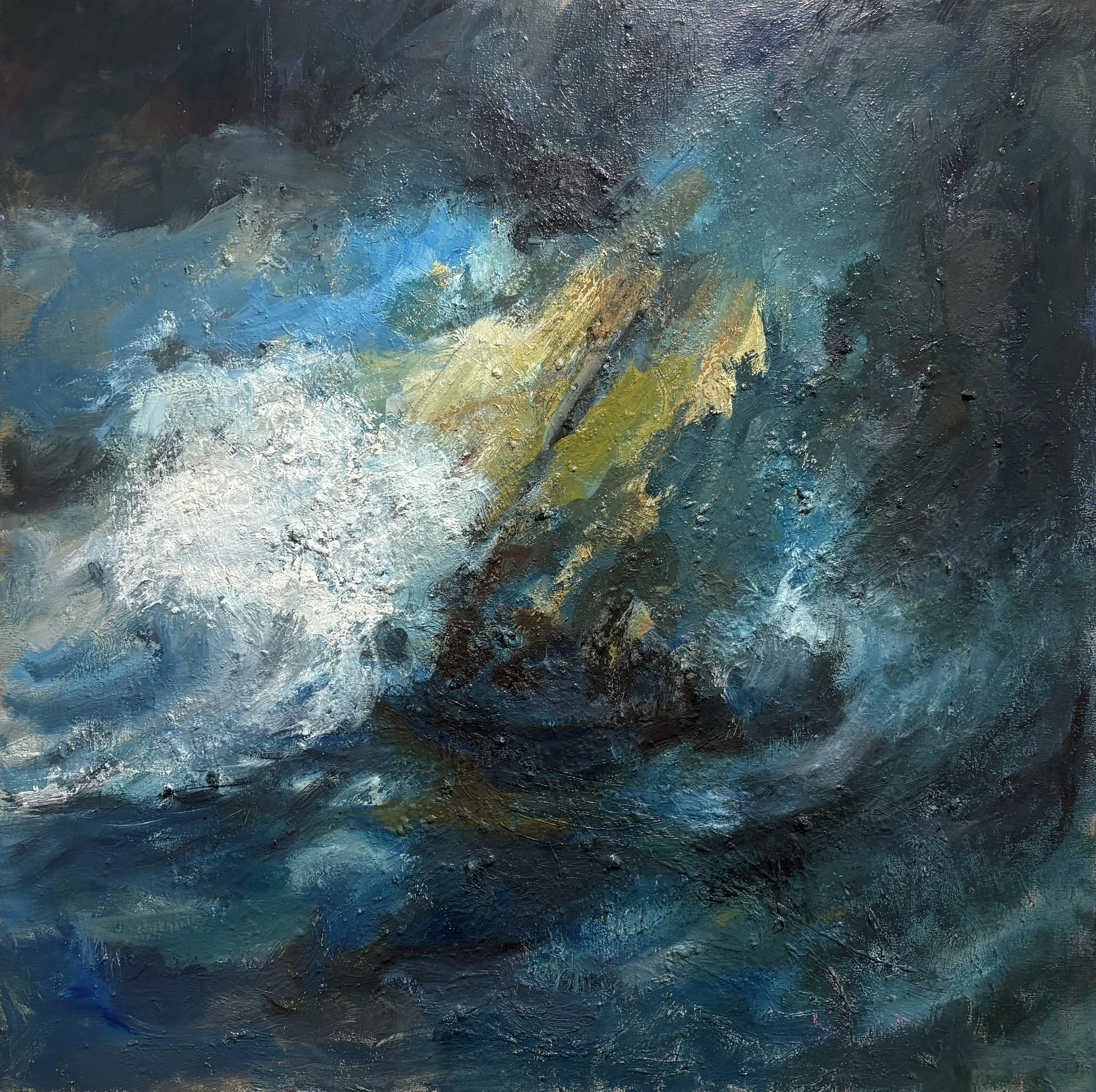 Storm at the Sea of Galilee - Oil - Canvas - 36 x 36