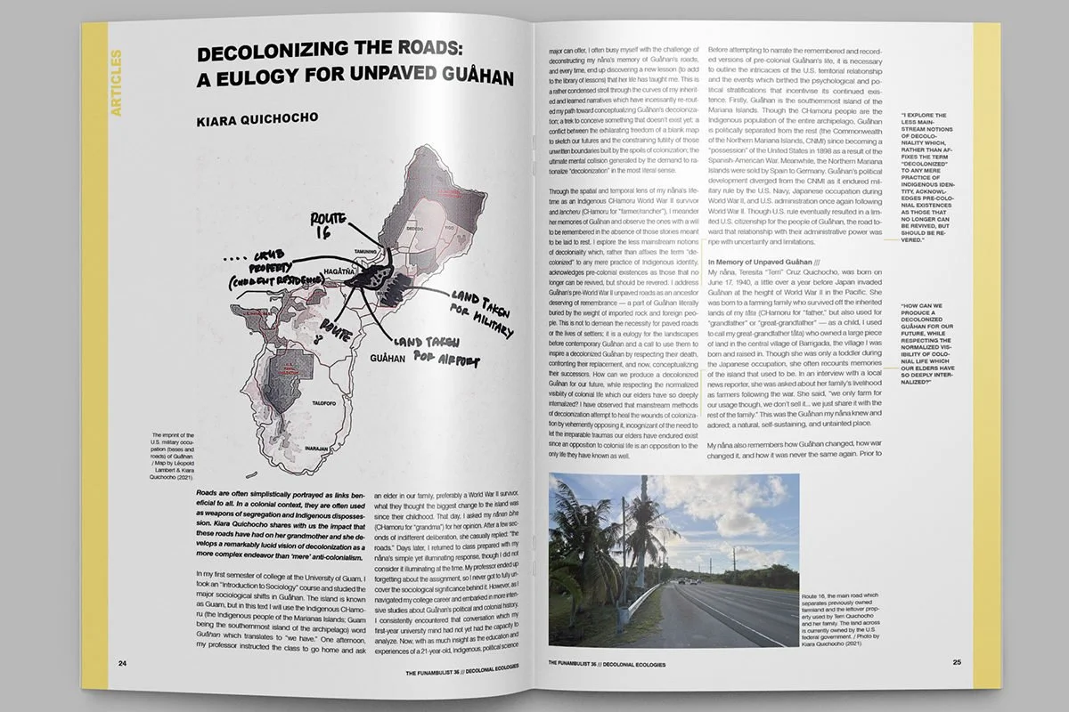 Decolonizing the Roads: A Eulogy for Unpaved Guahan